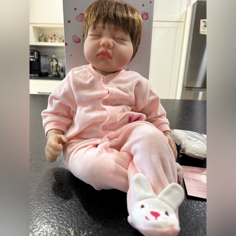 Adorable Lifelike Reborn Baby Doll – 20” Girl with Accessories New in box